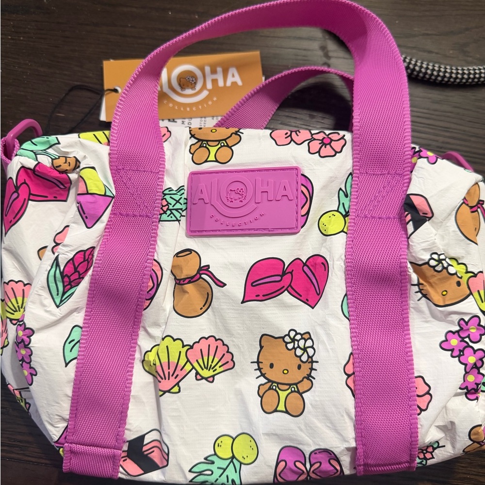 Aloha Pink and White Hello Kitty Tote Bag